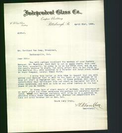 Letterhead - Independent Glass Co.