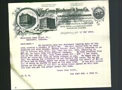 Letterhead - Van Camp Hardware & Iron Co.