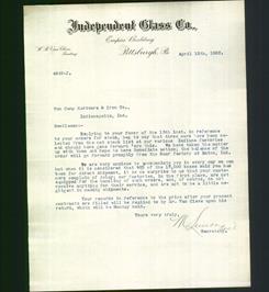Letterhead - Independent Glass Co.
