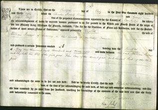 Deed by Married Women - Elizabeth Parson-Original Ancestry