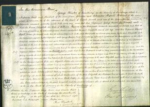 Court of Common Pleas - Elizabeth Parson-Original Ancestry