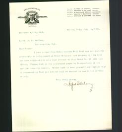 Letterhead - Artillery Battalion