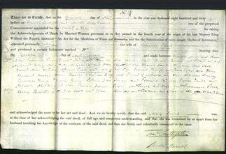 Deed by Married Women - Mary Shark-Original Ancestry