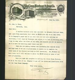 Letterhead - Van Camp Hardware & Iron Co.