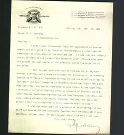 Letterhead - Artillery Battalion