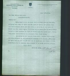 Letterhead - American Steel & Wire Co.