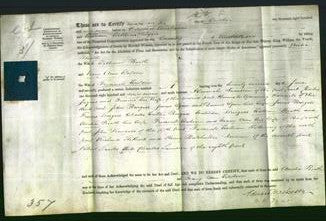 Deed by Married Women - Amelia Beath and Mary Ann Watson-Original Ancestry