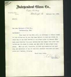 Letterhead - Independent Glass Co.