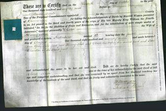 Deed by Married Women - Clara Nash-Original Ancestry