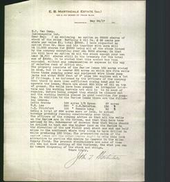 Letterhead - E.B. Martindale Estate (Inc.)