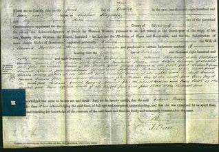 Deed by Married Women - Celina Flower-Original Ancestry