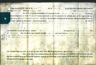 Deed by Married Women - Sarah Bench-Original Ancestry