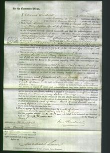 Court of Common Pleas - Maria Smith and Mary Sophia Marriage-Original Ancestry