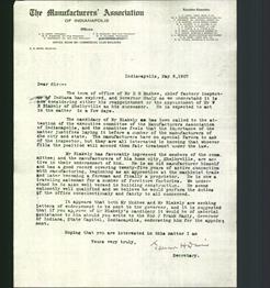 Letterhead - The Manufacturers' Association of Indianapolis