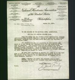 Letterhead - National Hardware Association of the United States