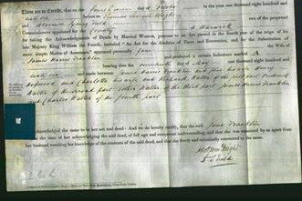 Deed by Married Women - Caroline Mary Anne Skinner-Original Ancestry