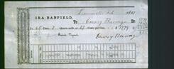 Receipt - Emory Burrage