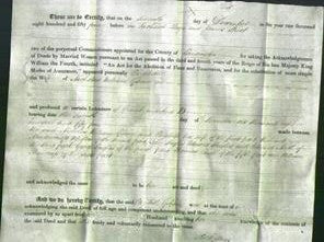 Deed by Married Women - Elizabeth Gibson-Original Ancestry