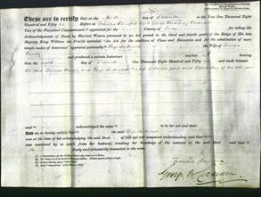 Deed by Married Women - Eliza Southwood Chinly-Original Ancestry