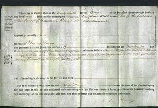 Deed by Married Women - Anne Strong-Original Ancestry
