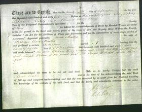 Deed by Married Women - Sarah Martin-Original Ancestry
