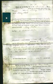 Deed by Married Women - Mary Tinker-Original Ancestry