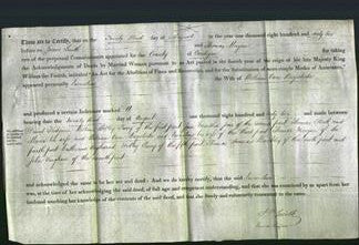 Deed by Married Women - Emmeline Brigstocke-Original Ancestry