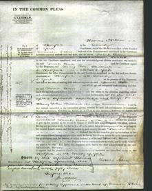 Court of Common Pleas - Sarah Ann Patchett-Original Ancestry