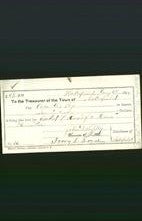 Wakefield, Massachusetts Payment Voucher - Asa A Fox