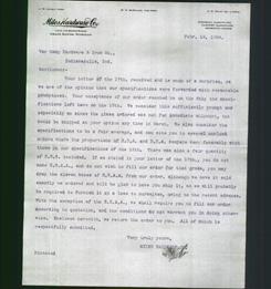 Letterhead - Miles Hardware Co.