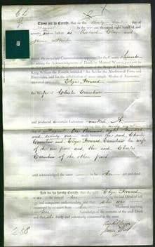 Deed by Married Women - Eliza Howard Earnshaw-Original Ancestry