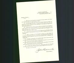 Letterhead - State of Indiana, Adjutant- General's Office