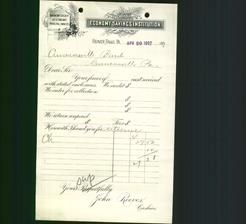 Business Letterhead - Economy Savings Institution