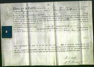 Deed by Married Women - Sarah Richardson-Original Ancestry