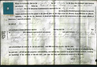 Deed by Married Women - Rosina Hodges-Original Ancestry