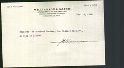 Letterhead - Williamson & Gatch