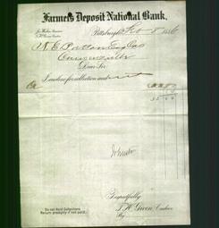 Bank Letterhead - Farmers Deposit National Bank