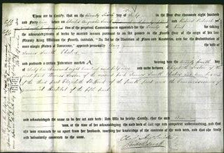 Deed by Married Women - Ann Chaters-Original Ancestry