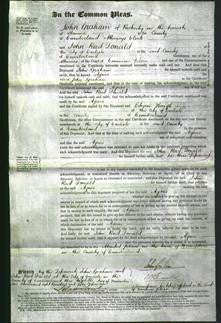 Court of Common Pleas - Agnes Graham-Original Ancestry