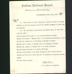 Letterhead - Indiana National Guard