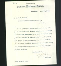 Letterhead - Indiana National Guard