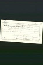 Wakefield, Massachusetts Payment Voucher - Edson E Eastman