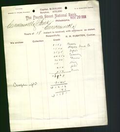 Bank Letterhead - Fourth Street National Bank