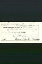 Wakefield, Massachusetts Payment Voucher - Thomas Wood