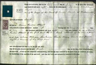 Deed by Married Women - Sarah Attwell-Original Ancestry