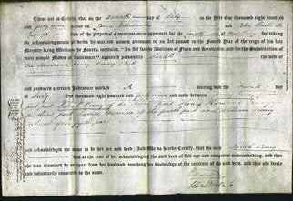 Deed by Married Women - Sarah Penny-Original Ancestry