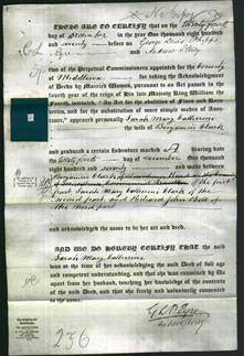 Deed by Married Women - Sarah Mary Catherine Clark-Original Ancestry