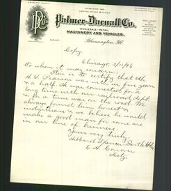 Letterhead - Palmer - Darnall Co.