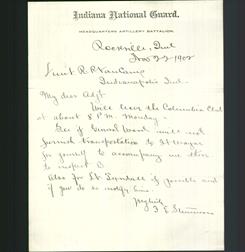 Letterhead - Indiana National Guard