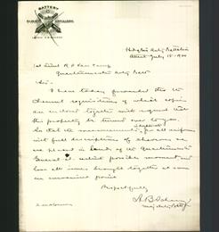 Letterhead - First Artillery
